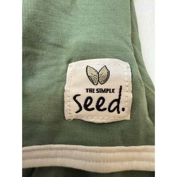 LOT OF 2 The Simple Seed Short Sleeve Romper ~Newborn~ Bamboo Viscose Blend  D75 - Picture 5 of 7